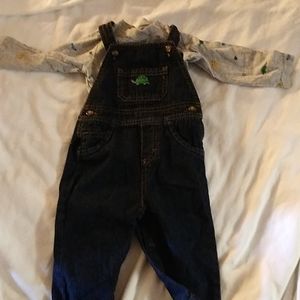 Cute turtle overalls